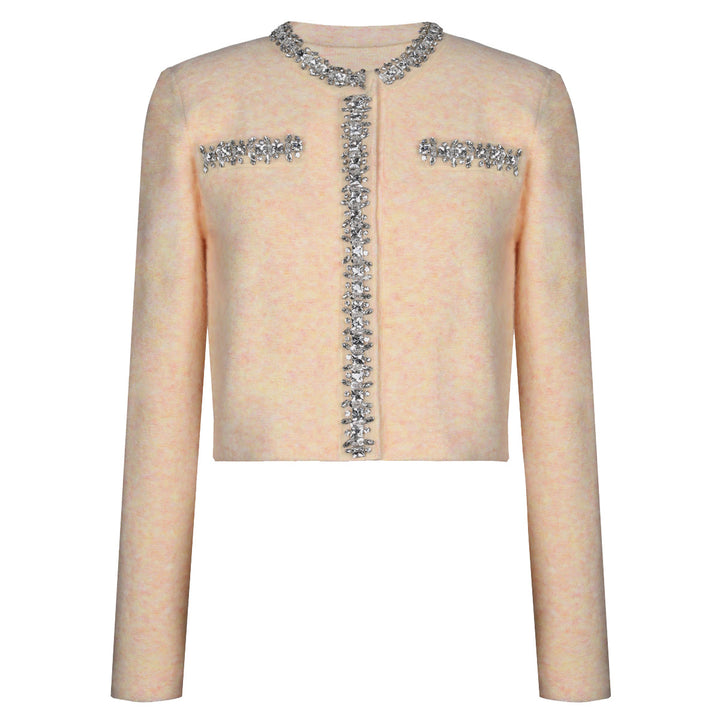 two-piece knit set with crystal trim – SELMADRI