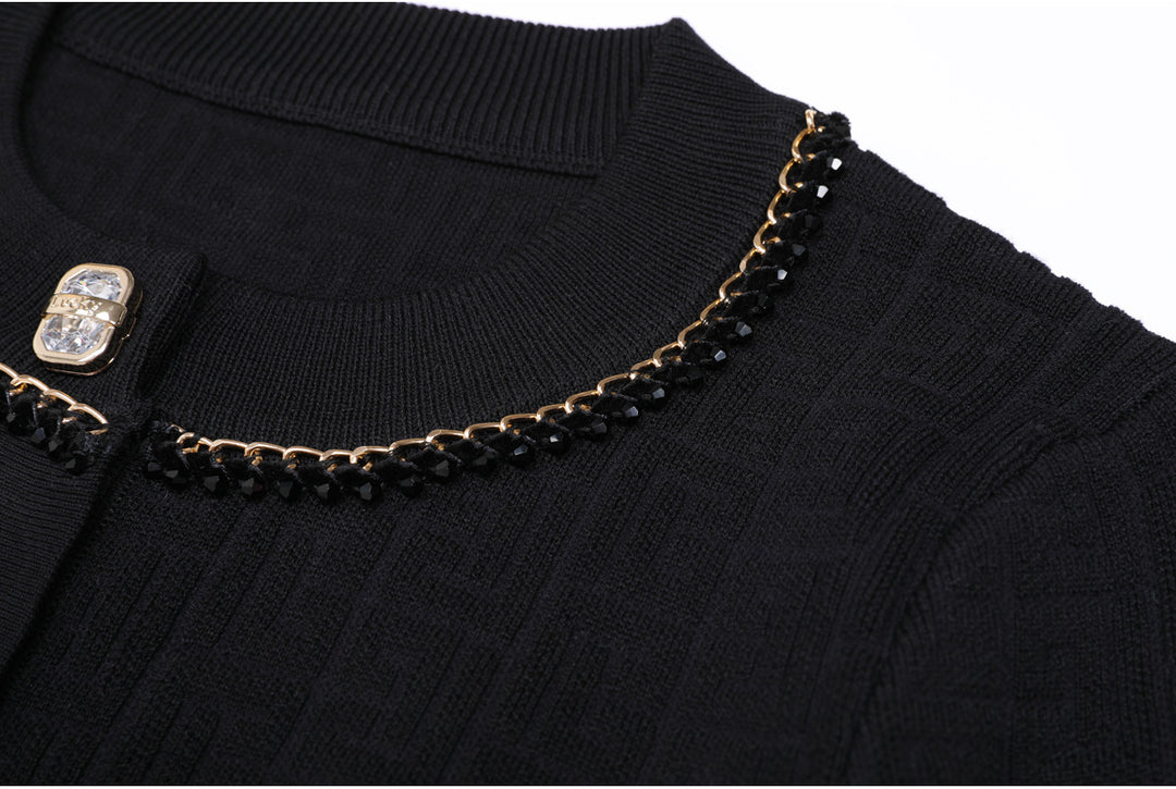 Haut à manches évasées plissées et ensemble jupe longue avec ceinture à la taille – Rosiny 