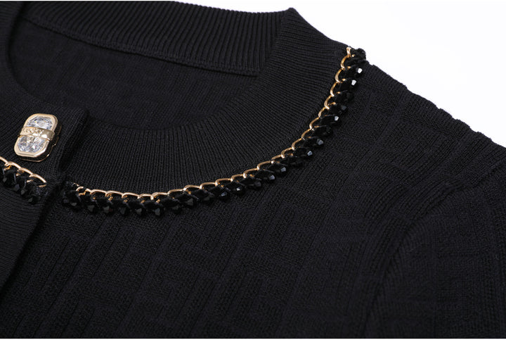 Haut à manches évasées plissées et ensemble jupe longue avec ceinture à la taille – Rosiny 