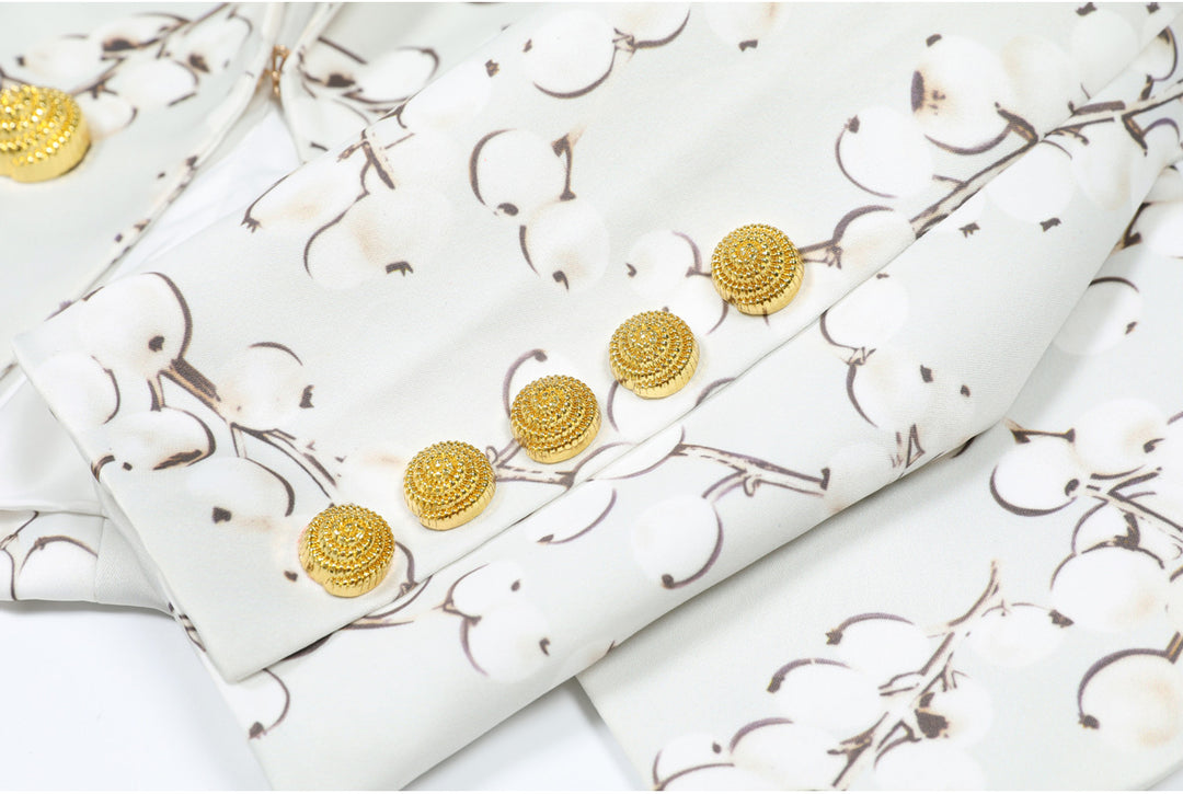 Geplooide top met uitlopende mouwen en maxi-rok set met tailleband – Rosiny 