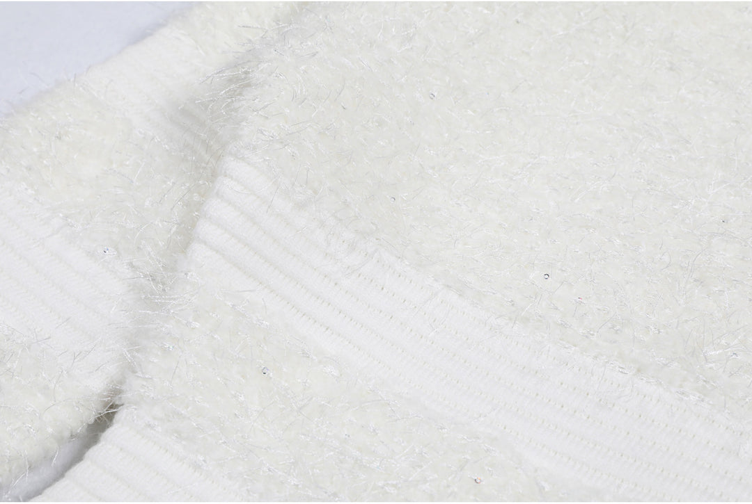 فستان قصير بأكمام طويلة وخطوط منقوشة - ريفيراز