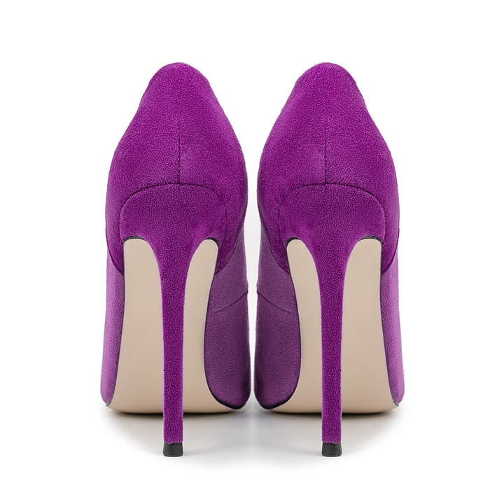 Fuchsia Suede Stiletto Pumps – Royal