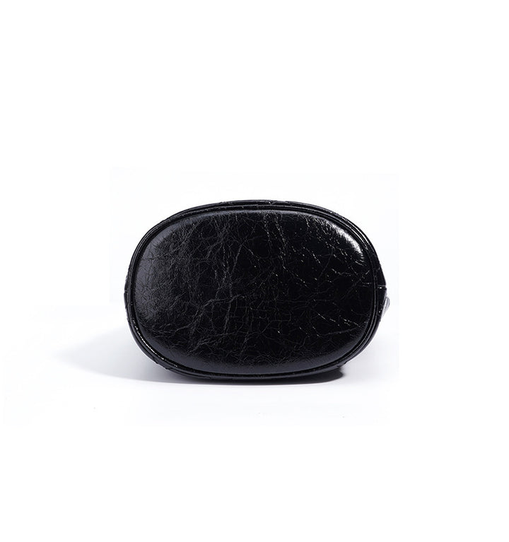 quilted metallic bucket bag with chain strap – AUMITRA