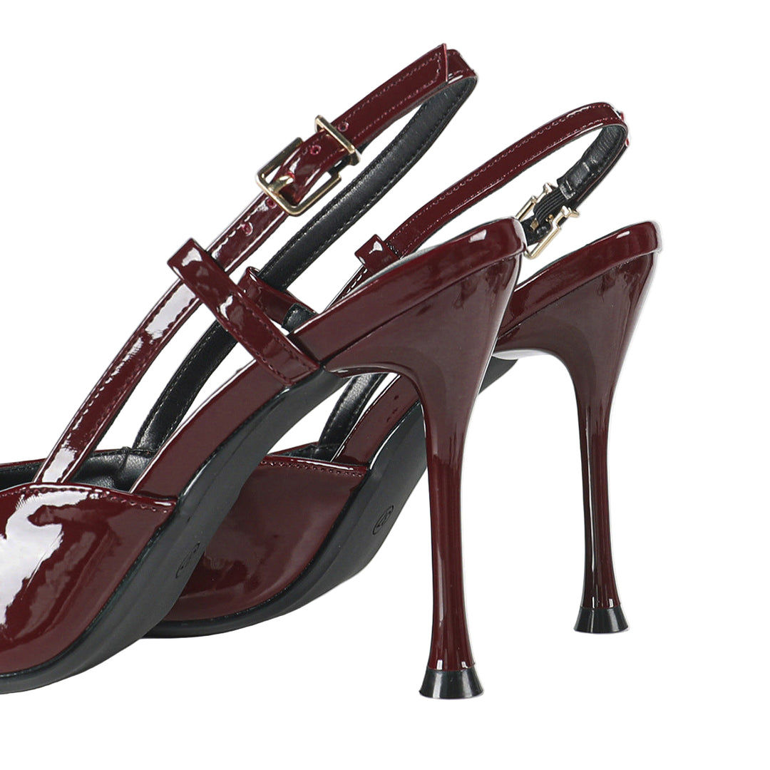 pointed slingback pumps with buckle strap - CIDRADU
