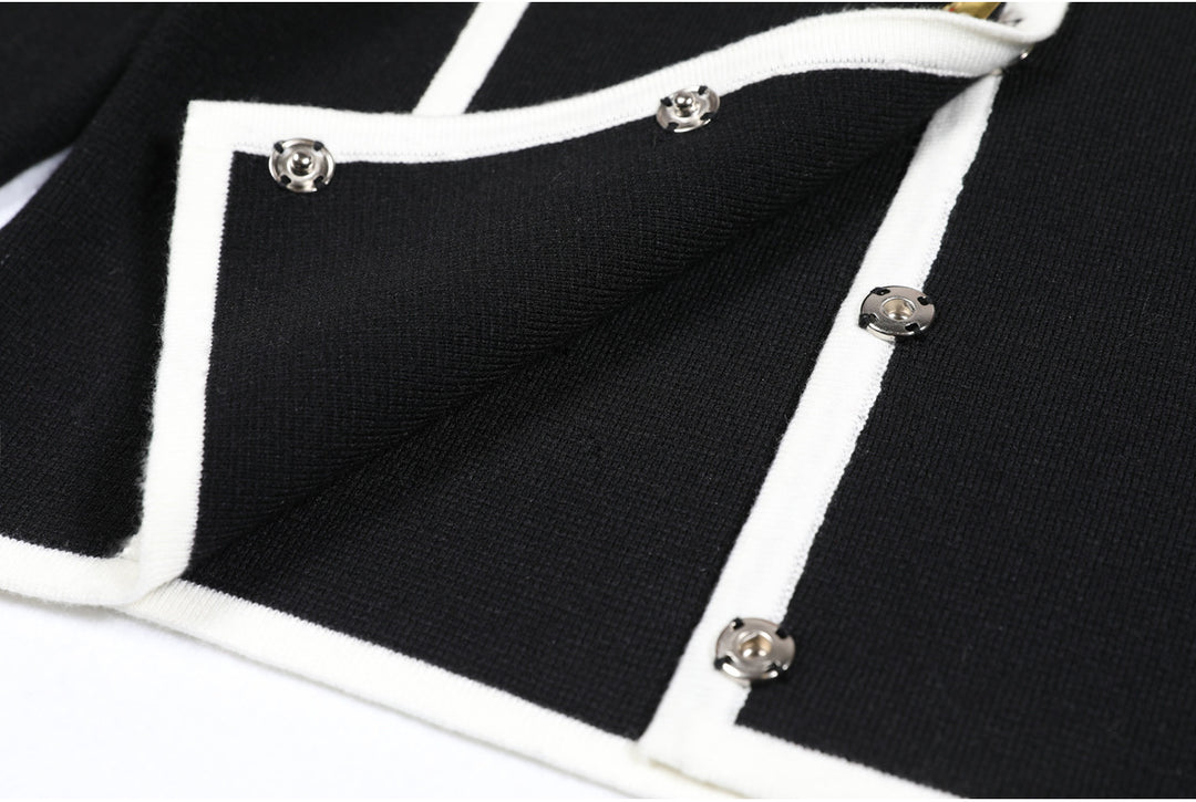 褶皱喇叭袖上衣和高腰裙套装，配腰带 – Rosiny 