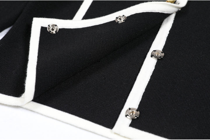 褶皱喇叭袖上衣和高腰裙套装，配腰带 – Rosiny 