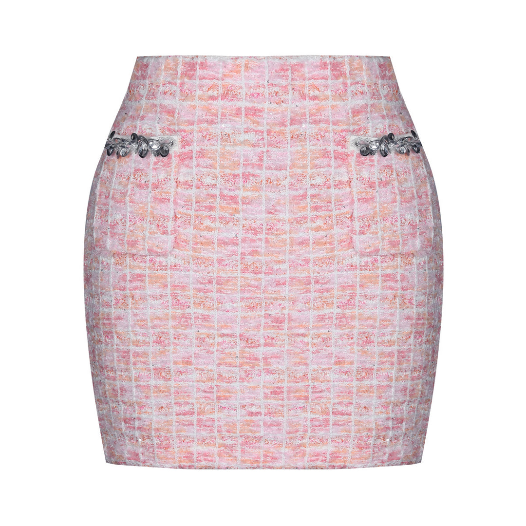 Haut à manches évasées plissées et ensemble jupe longue avec ceinture à la taille – Rosiny 