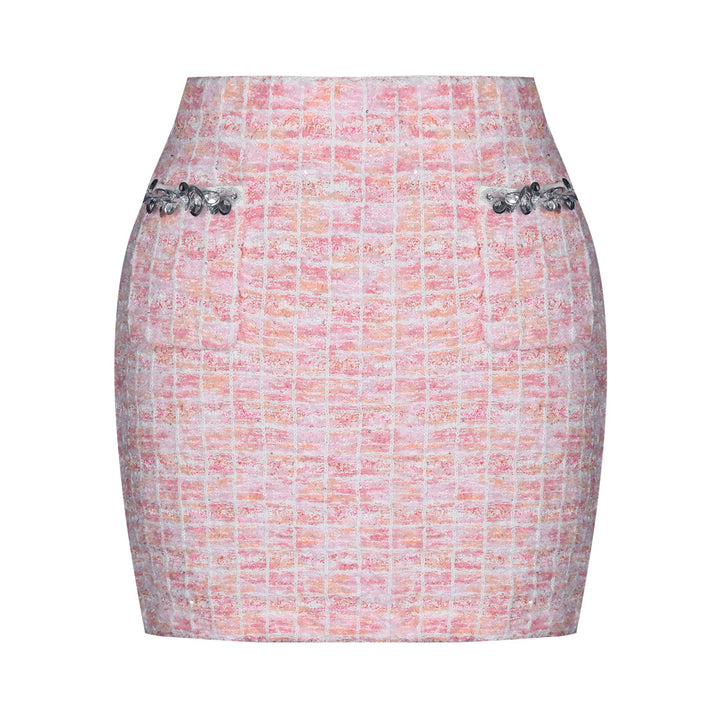 Haut à manches évasées plissées et ensemble jupe longue avec ceinture à la taille – Rosiny 