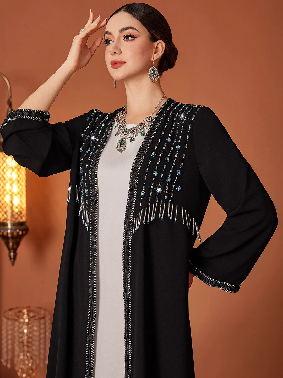 sleeveless maxi dress with flowing silhouette - AMAJTA