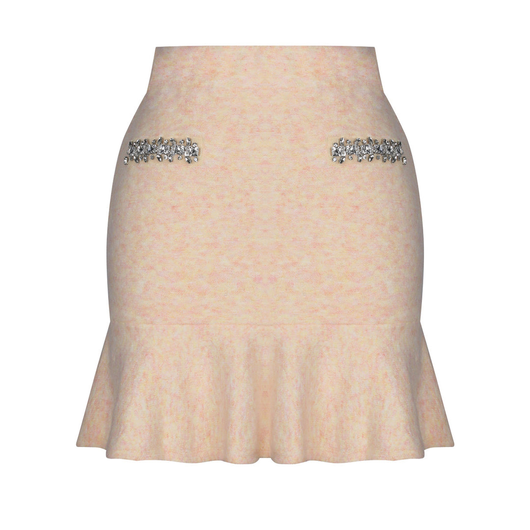 two-piece knit set with crystal trim – SELMADRI