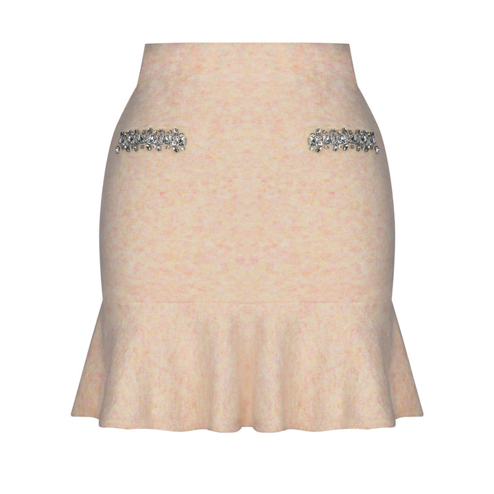 two-piece knit set with crystal trim – SELMADRI