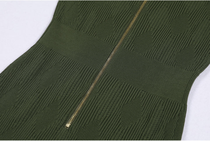 Plissiertes Oberteil mit ausgestellten Ärmeln und Maxirock-Set mit Taillengürtel – Rosiny 