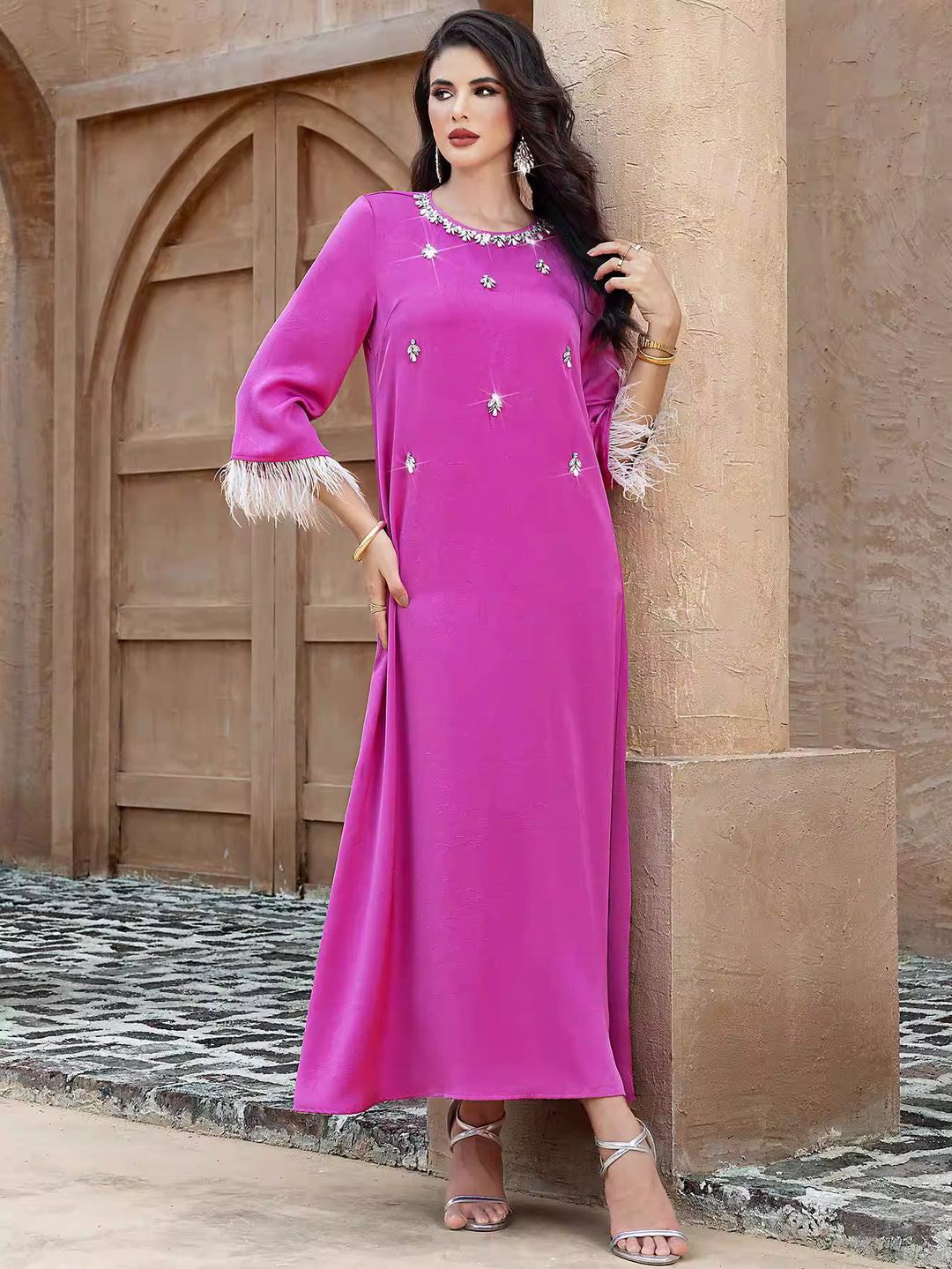 asymmetric draped evening dress with sculpted elegance – NYXIA