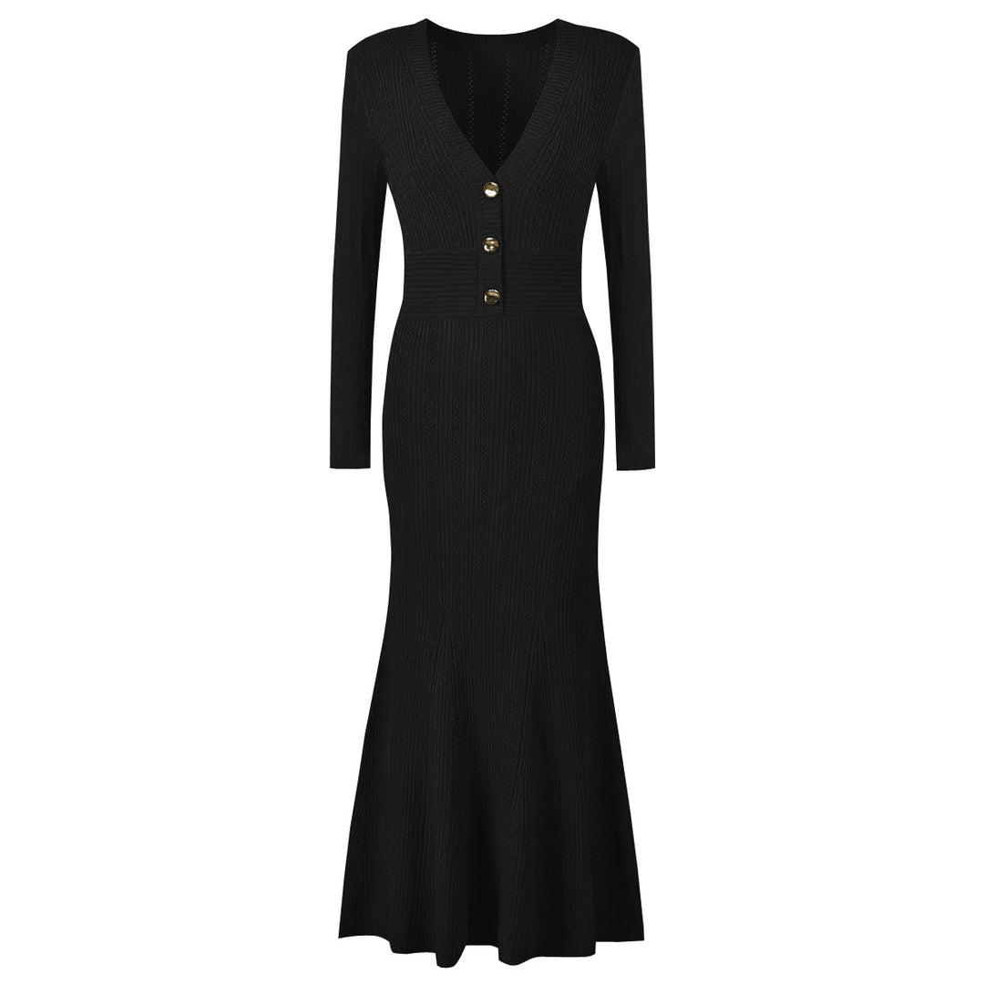 Geplooide top met uitlopende mouwen en maxi-rok set met tailleband – Rosiny 