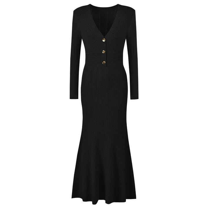 Geplooide top met uitlopende mouwen en maxi-rok set met tailleband – Rosiny 