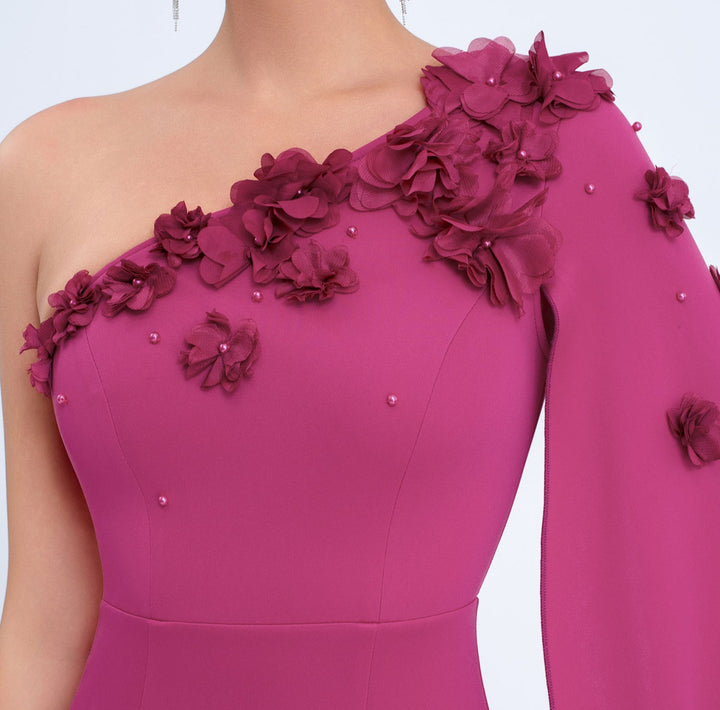 褶皱喇叭袖上衣和高腰裙套装，配腰带 – Rosiny 