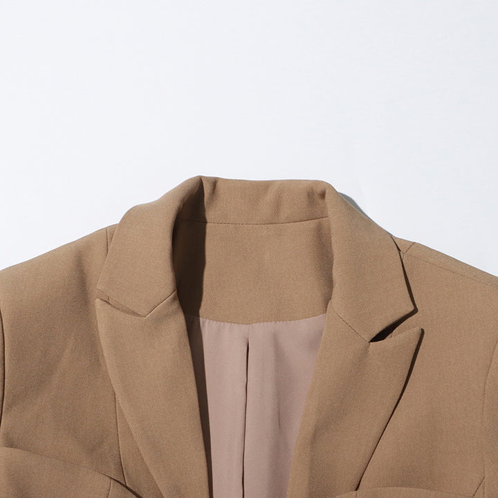 Geplooide top met uitlopende mouwen en maxi-rok set met tailleband – Rosiny 