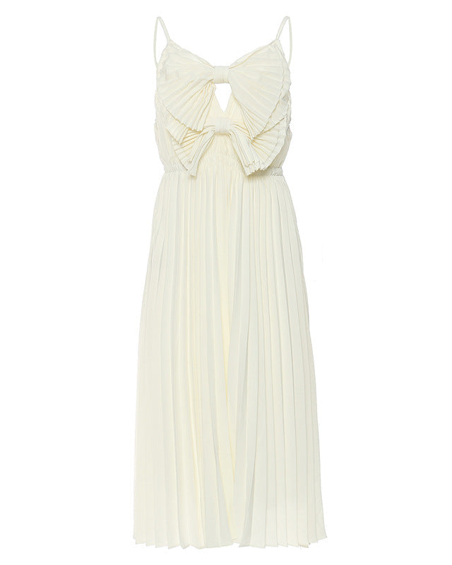 Geplooide top met uitlopende mouwen en maxi-rok set met tailleband – Rosiny 