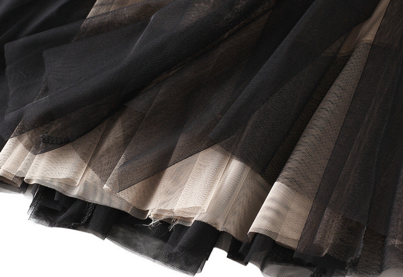layered tulle skirt with mini velvet bows – ÉCLAT