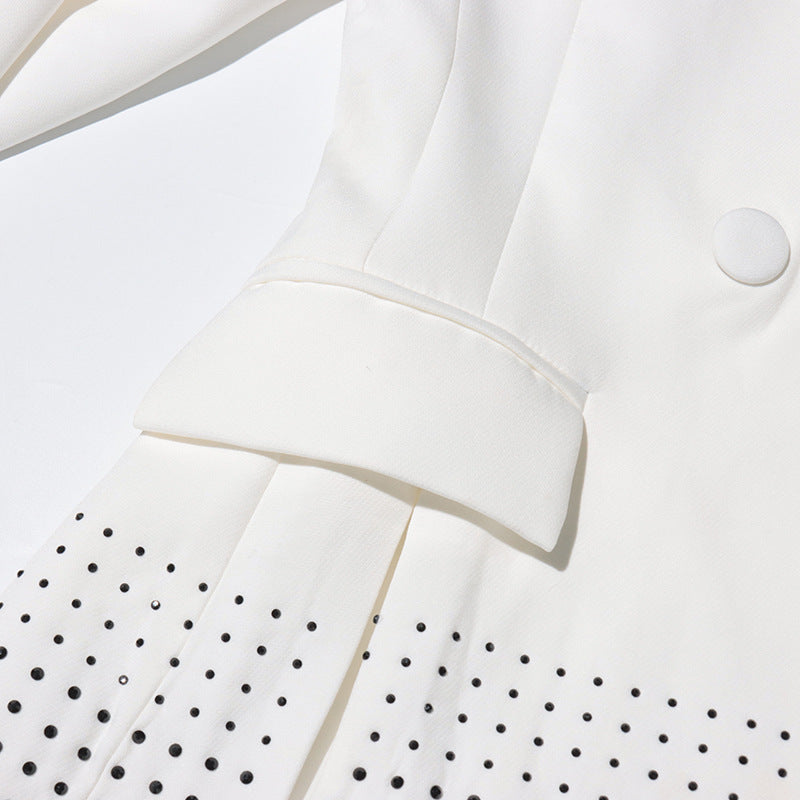 بليزر مزدوج الصدر بحافة مقصوصة بالليزر - أردينيم