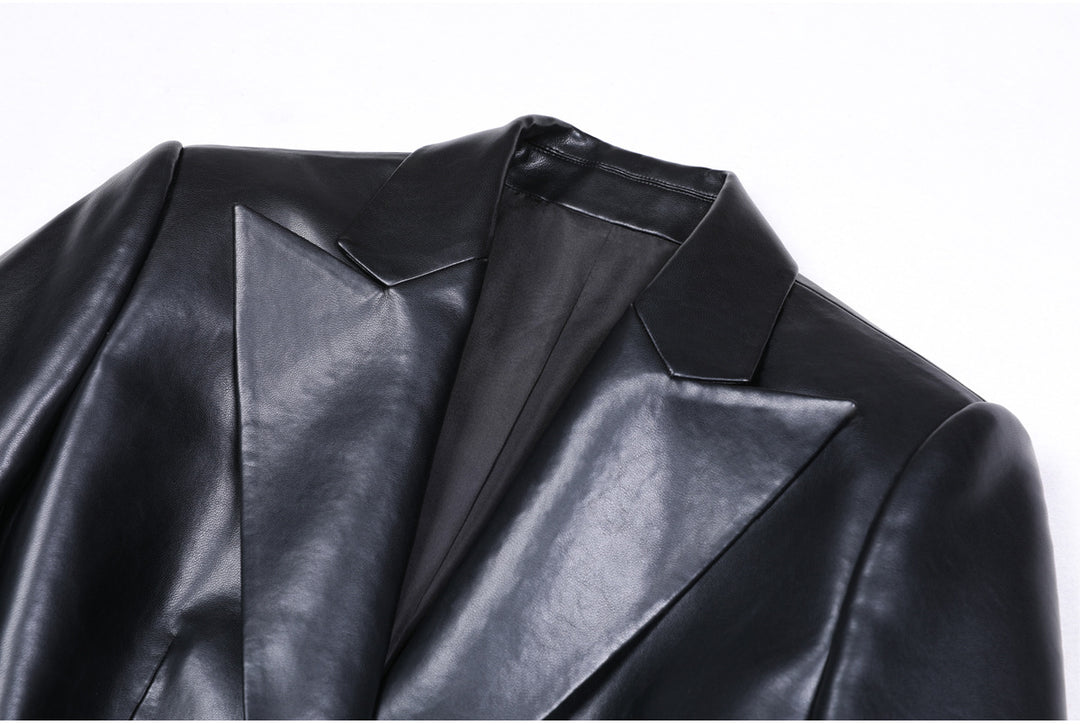 Haut à manches évasées plissées et ensemble jupe longue avec ceinture à la taille – Rosiny 