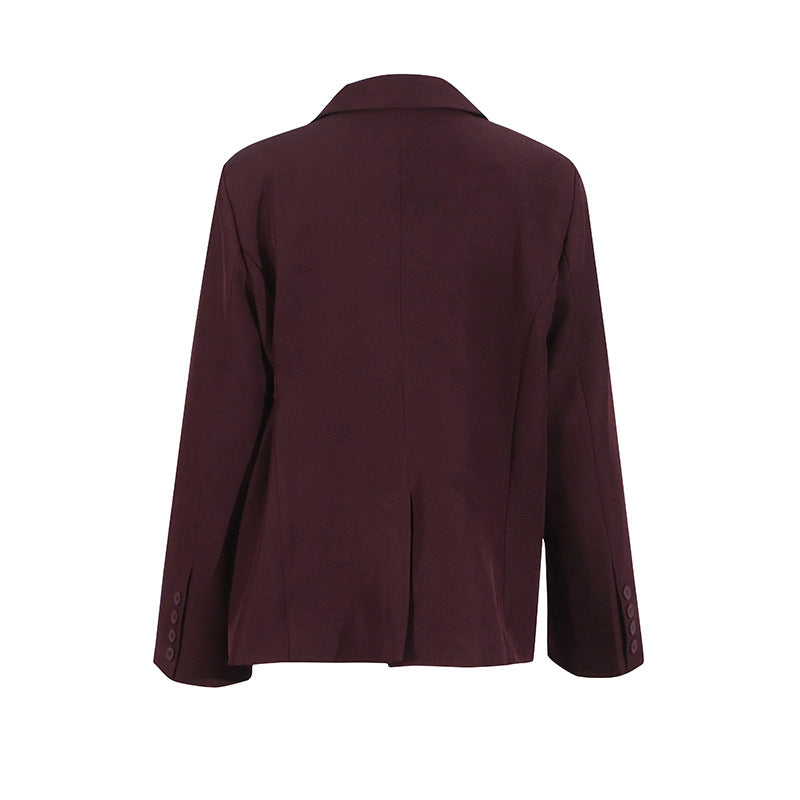 structured blazer with side buckle detail – RENÉ