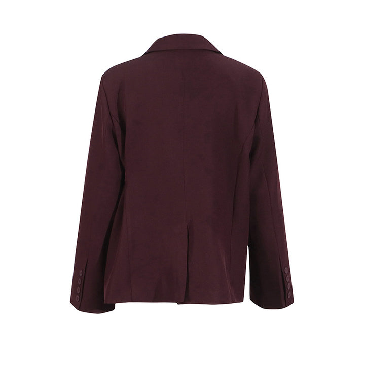 structured blazer with side buckle detail – RENÉ