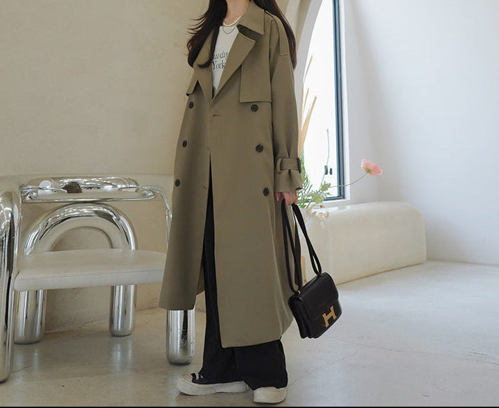 Geplooide top met uitlopende mouwen en maxi-rok set met tailleband – Rosiny 