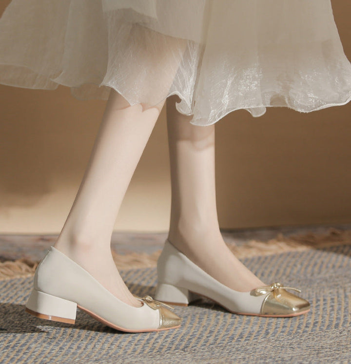 褶皱喇叭袖上衣和高腰裙套装，配腰带 – Rosiny 