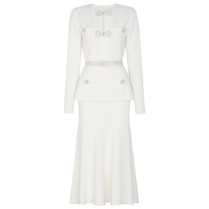 Refined Couture Dress with Sculpted Silhouette – AURELIA