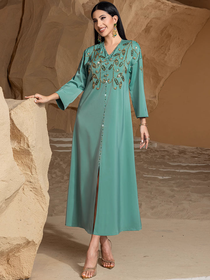 maßgeschneiderter Schlaganzug mit Satin-Puffärmeln – VALENCIA 