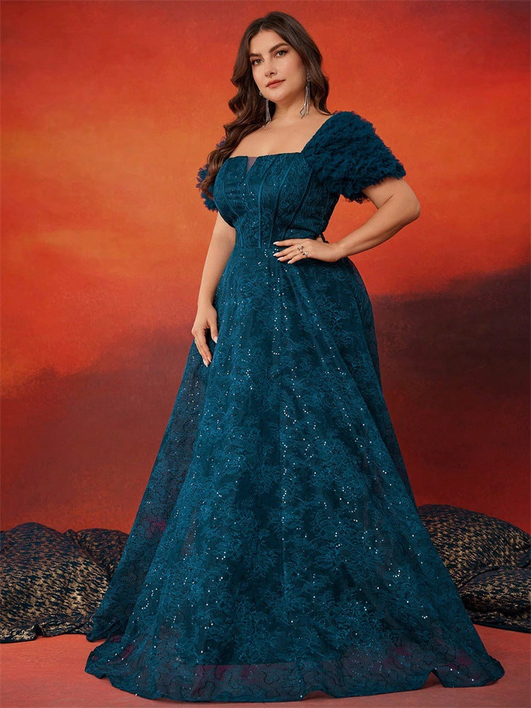 Plissiertes Oberteil mit ausgestellten Ärmeln und Maxirock-Set mit Taillengürtel – Rosiny 