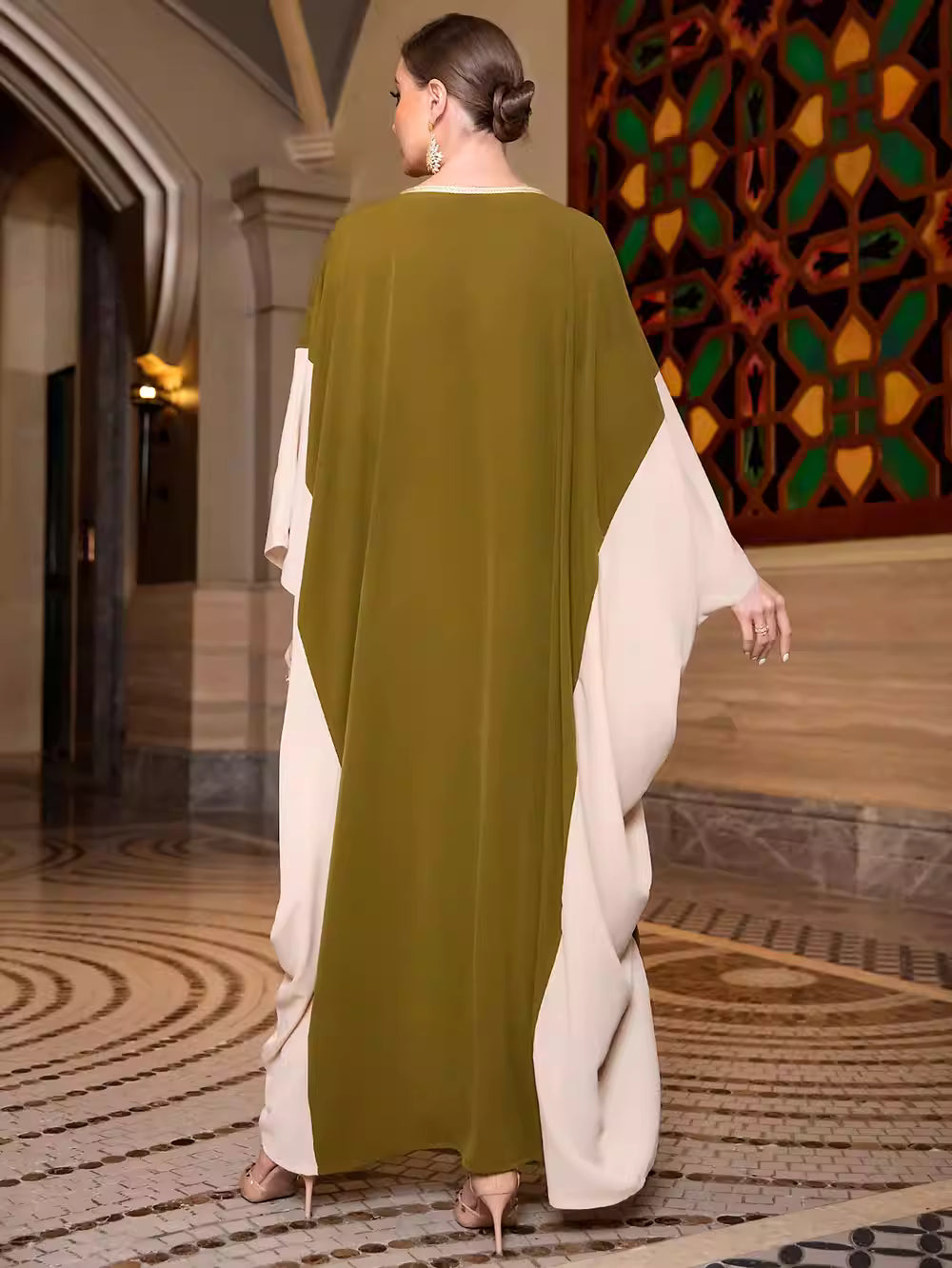 Elegant Long Sleeve Maxi Dress with Soft Structure – MARIELLE