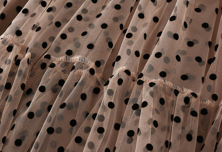 تنورة متوسطة الطول من التول بطبقات – دوتي