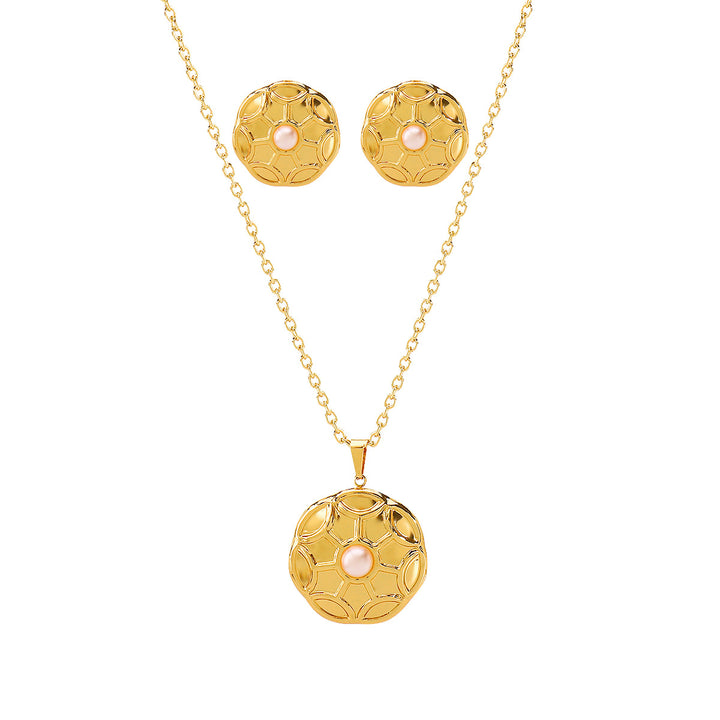 mehrfarbige Kettenhalskette mit Emaille-Seeanhängern - CORALIA 