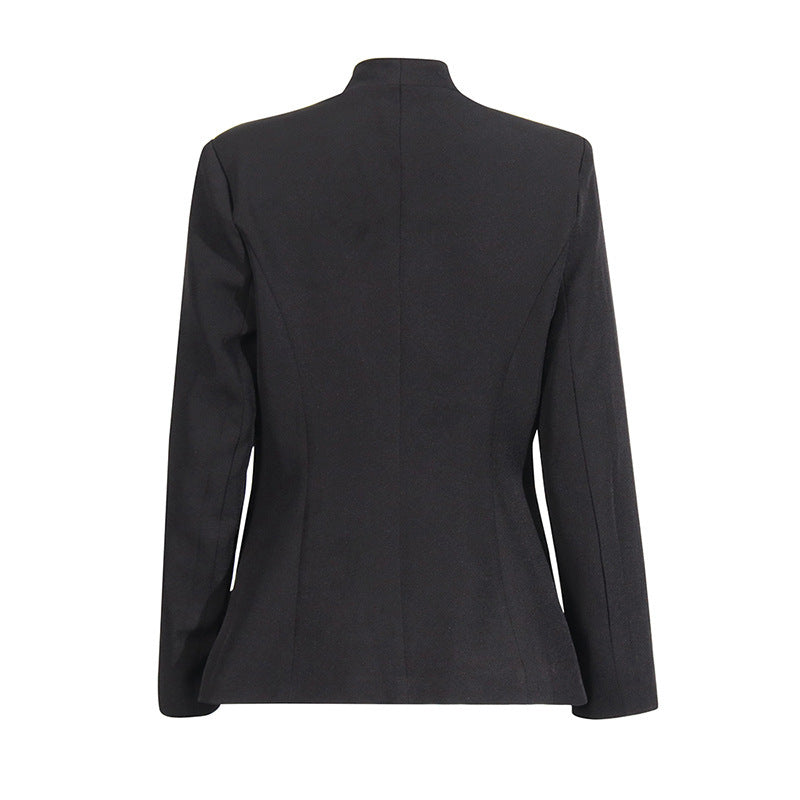 tailored blazer with sequin rose embroidery – ROSABELIX