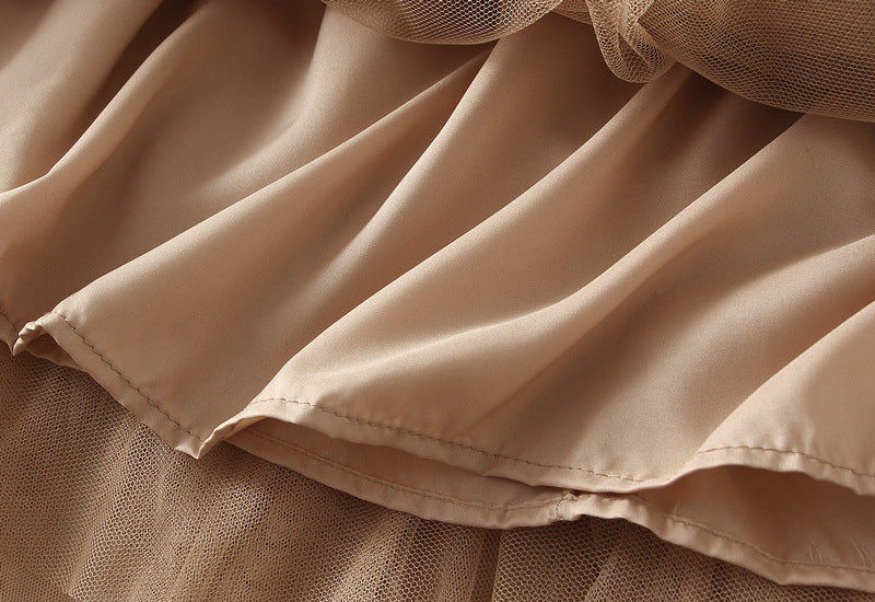 cascading ruffle tulle skirt with tiered drape – SIENNA