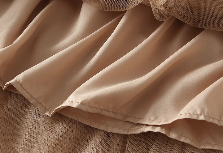 cascading ruffle tulle skirt with tiered drape – SIENNA