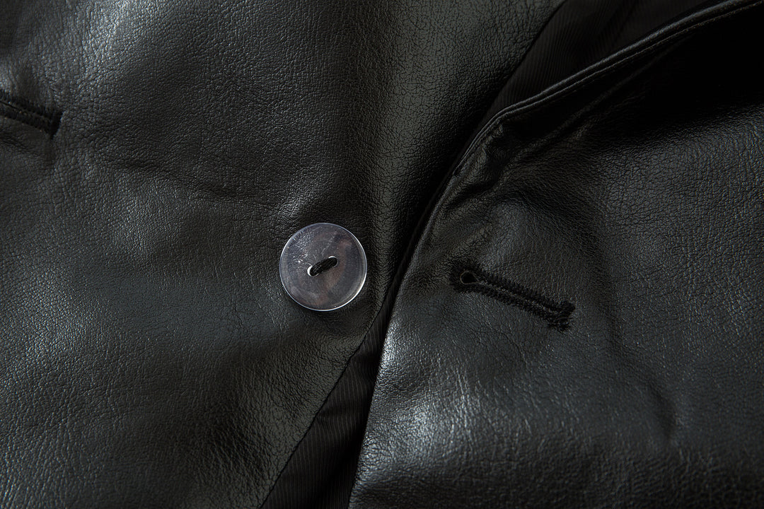 metallic double-breasted blazer – LUNARA