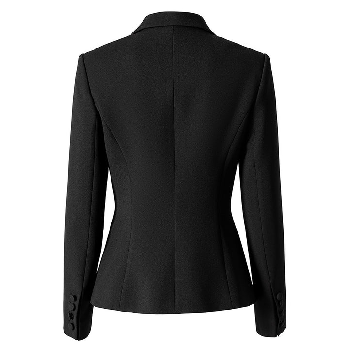 tailored blazer with crystal floral lapel embroidery – BLOSSOM