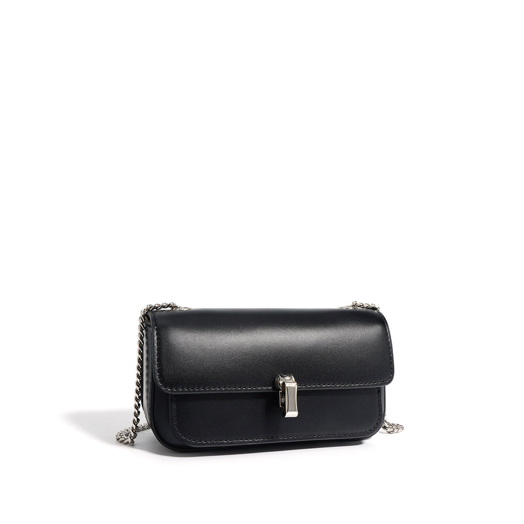 编织藤条手提包，配有双层皮革手柄 – LÉONIE 