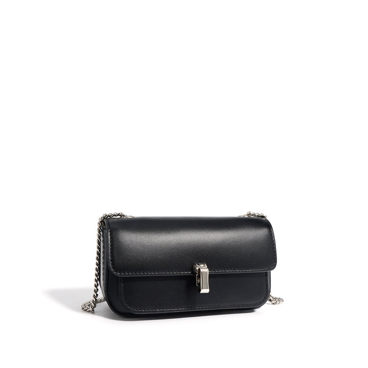 编织藤条手提包，配有双层皮革手柄 – LÉONIE 