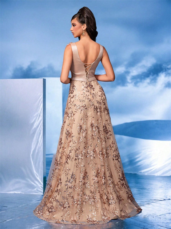 褶皱喇叭袖上衣和高腰裙套装，配腰带 – Rosiny 