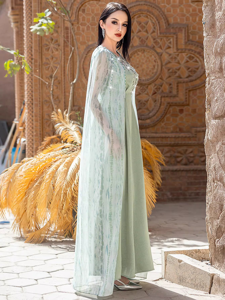 minimal sculpted evening dress with refined drape – CALYX