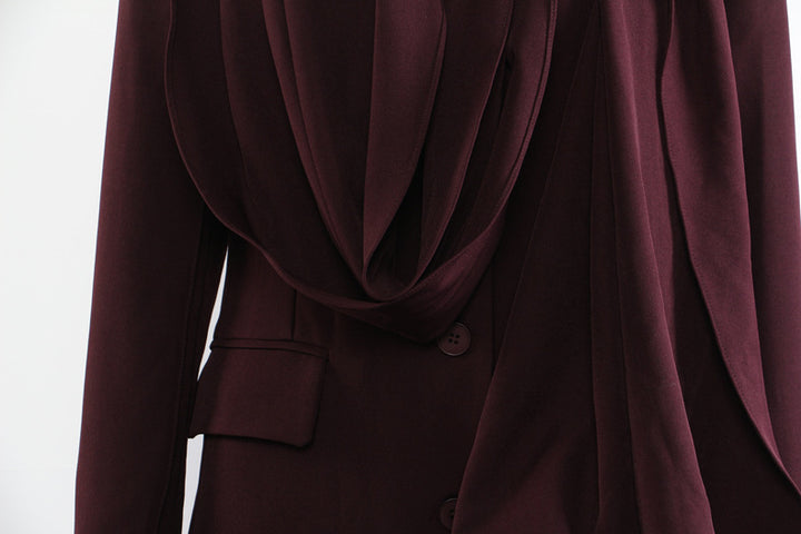 جاكيت بليزر مصمم خصيصًا بكتفين مكشوفتين - عاجي