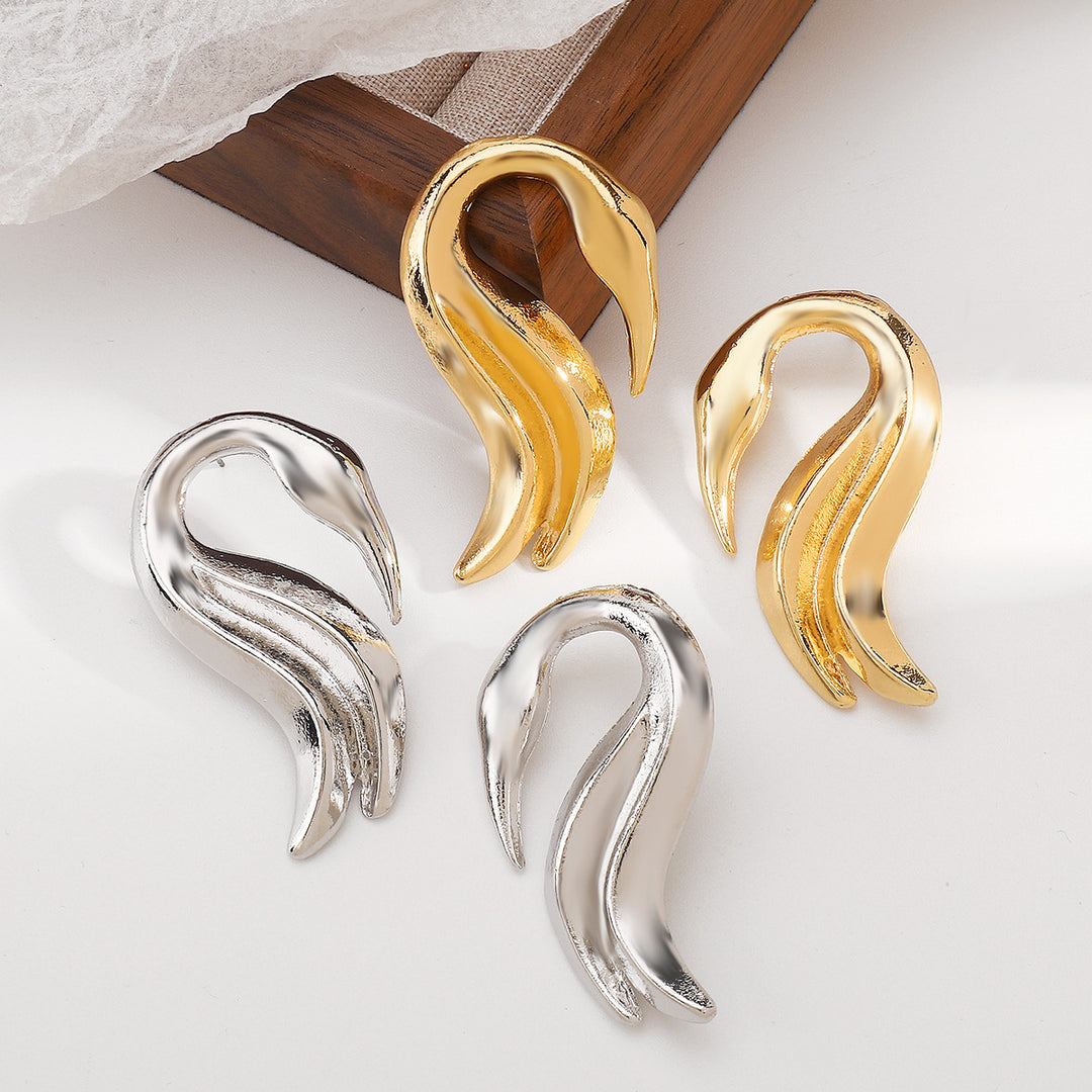 Geplooide top met uitlopende mouwen en maxi-rok set met tailleband – Rosiny 