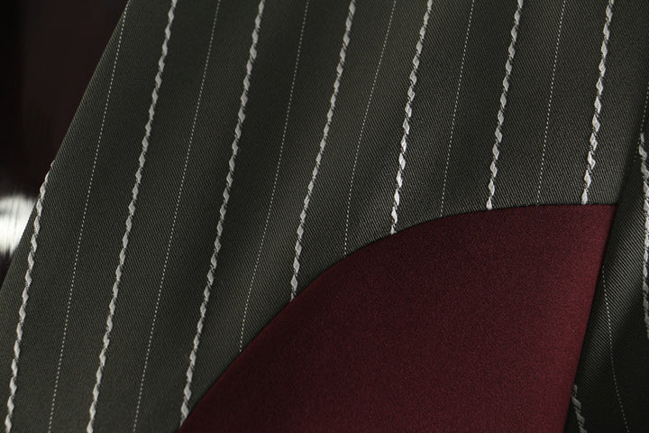 Two-Tone Tailored Long Blazer Coat – VELORA