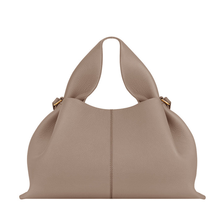 حقيبة هوبو جلدية ناعمة بمقبض مطوي – سيليمت