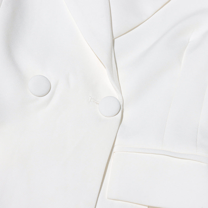 بليزر مزدوج الصدر بحافة مقصوصة بالليزر - أردينيم