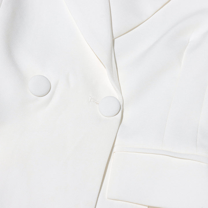 بليزر مزدوج الصدر بحافة مقصوصة بالليزر - أردينيم